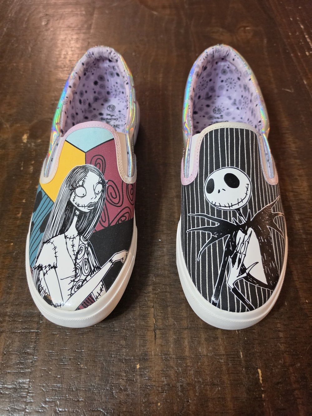Ground Up Nightmare Before Christmas Slip-On Sneakers Size 10